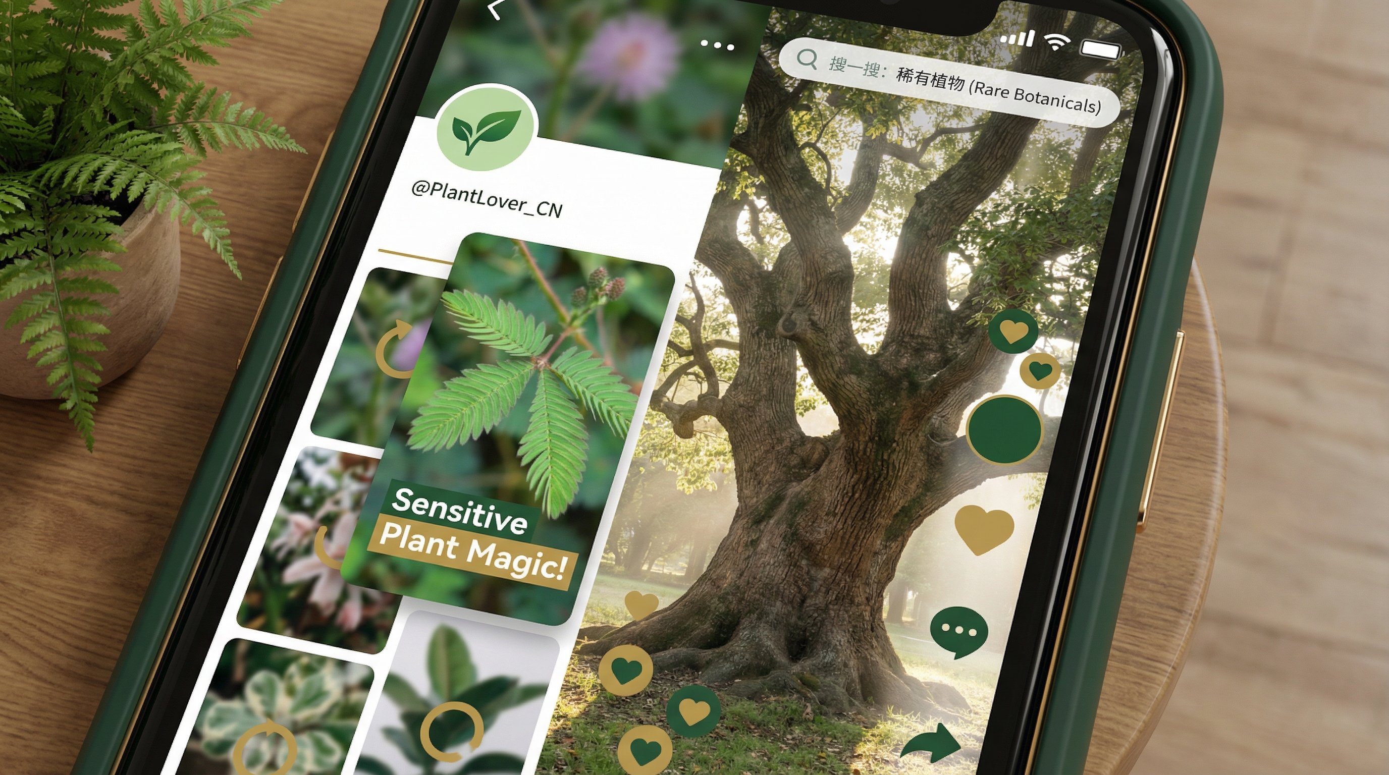 小马拉大车TikTok风格植物视频